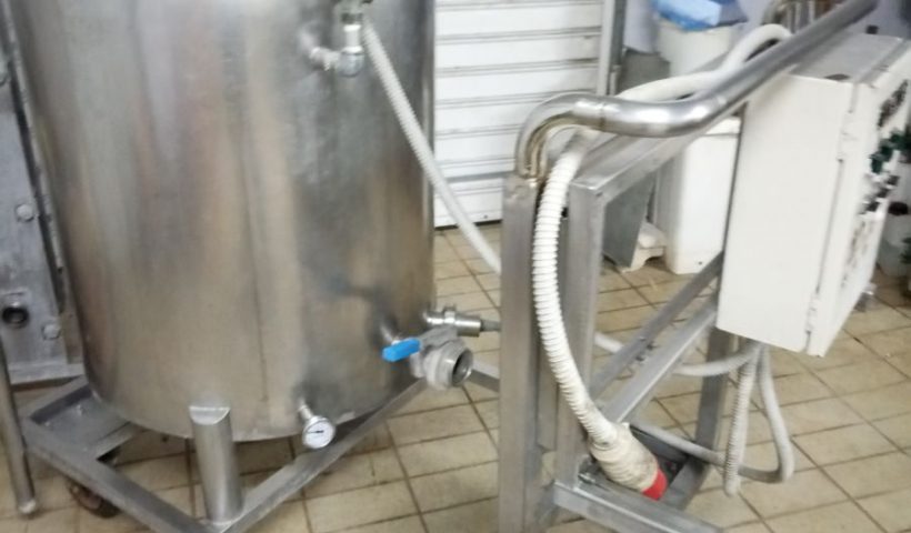 παστεριωτής γάλακτος 200 λίτρων μεταχειρισμένος